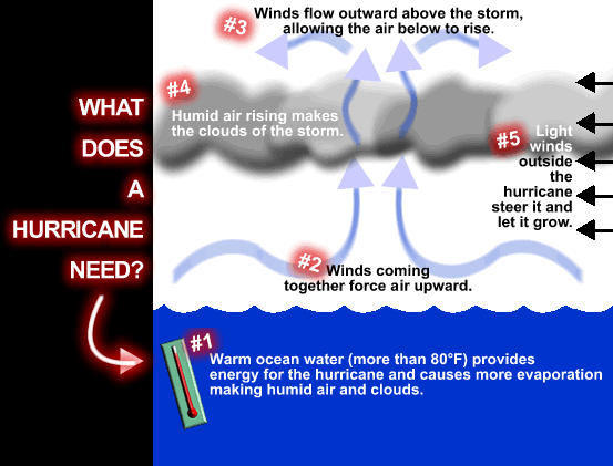 How do hurricanes occur ?
