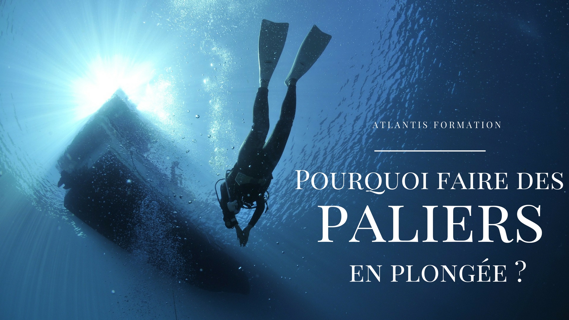 Pourquoi faire des paliers en plongée ?