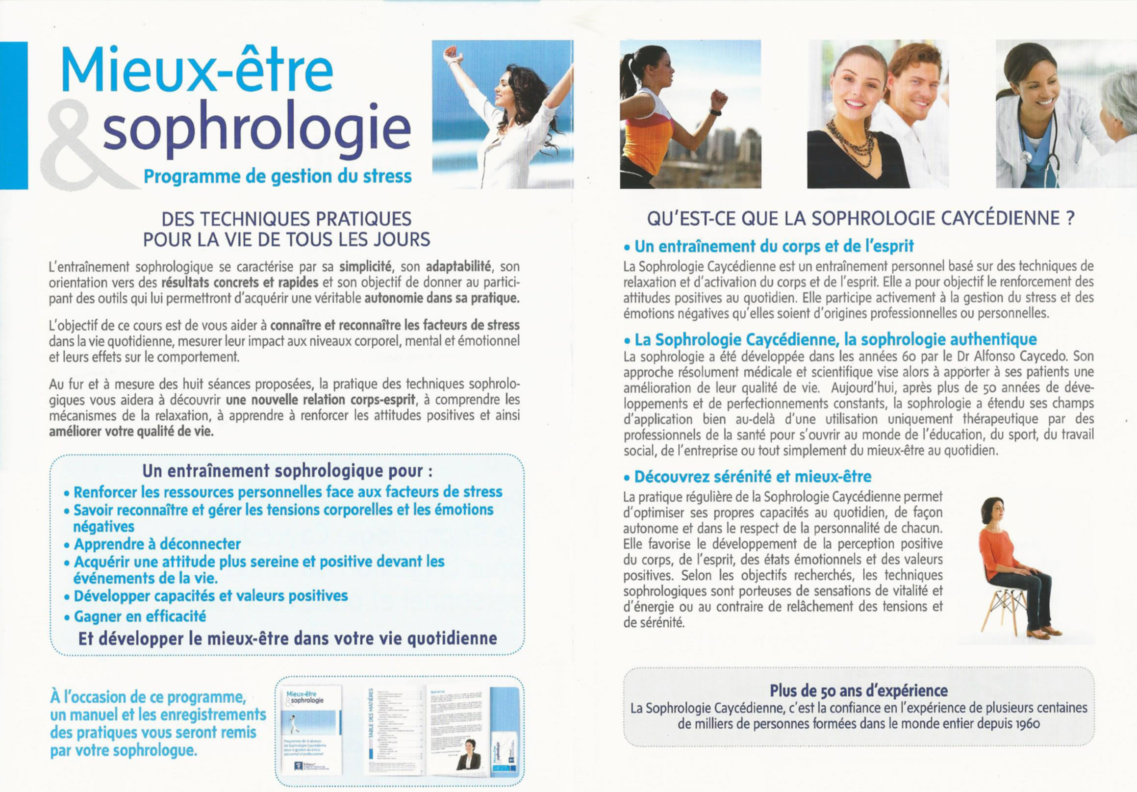 Stage sophrologie et mieux être