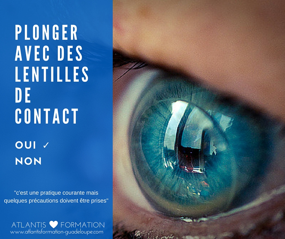 plonger avec des lentilles