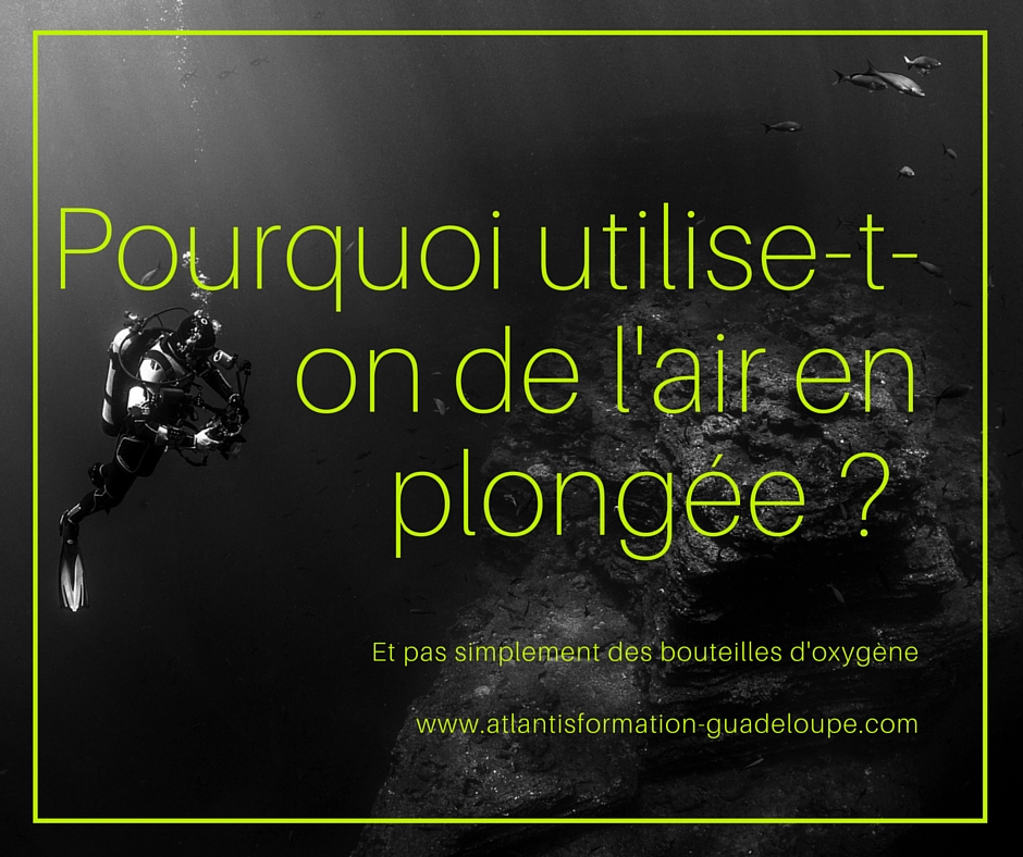 Pourquoi on utilise de l'air en plongée