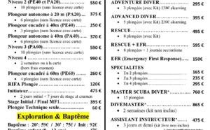 Les tarifs Atlantis Formation Les tarifs Atlantis Formation